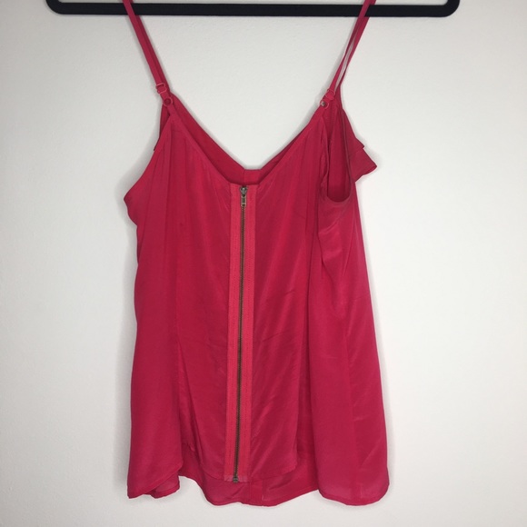 Silence + Noise - 100% Silk Pink Blouse - Medium - Picture 11 of 11